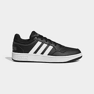 Extra 30% Off adidas Men's Shoes: Hoops 3.0 Low Classic Vintage Shoes (Core Black) $34.30 & More + Free S/H