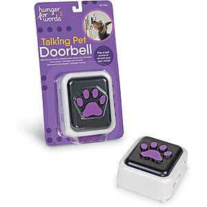 $3.91: Hunger for Words Talking Dog Doorbell Button
