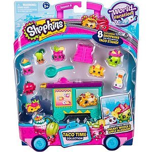 Add-On Toys: Shopkins Season 8 America Mexico Themed Pack  $8 & More