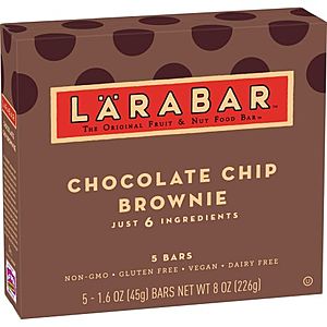 5-Count Larabar Chocolate Chip Brownie Fruit & Nut Bars $2.99 + Free Shipping