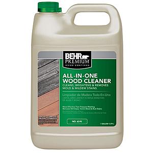 BEHR Premium 1-gal. All-In-One Wood Cleaner (Free After Rebate) at Home Depot (in store and online), 7/5 to 7/9/18