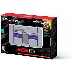 Prime Members: New 3DS XL SNES Edition w/ Super Mario Kart (Digital)  $150 + Free Shipping