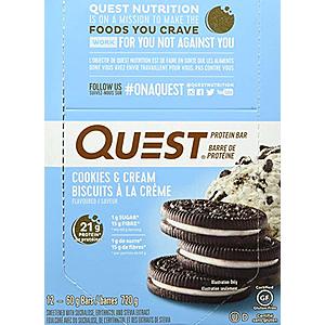 12-Pack Quest Nutrition High Protein, Low Carb Protein Bars (various flavors) from $13.75 w/ S&S + Free S/H