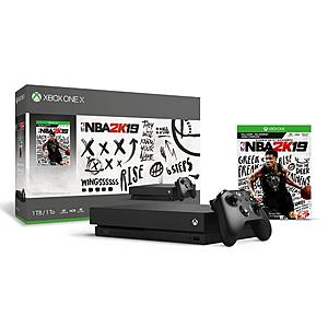 1TB Xbox One X NBA 2K19 Bundle + Bonus Xbox One Wireless Controller $300 + Free S/H