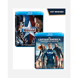 Disney Movie Insiders: Captain America: The Winter Soldier (Blu-ray) + Captain America: Civil War (Blu-ray) 400 Points **9 am PT on Wednesday 4/14**