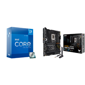 Intel Core i7-12700K Processor + ASUS TUF Gaming Z690-Plus WiFi DDR5 Motherboard - $329.98