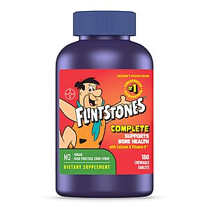 180-Count Flintstones Kids Chewable Vitamins (Fruit) $10.85 w/S&S + Free Shipping w/ Prime or on $35+