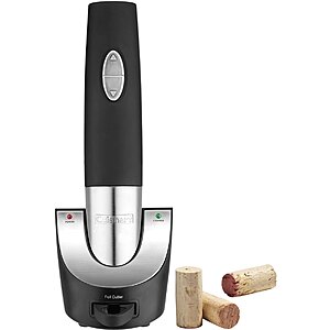 Cuisinart Cordless Electric Wine Opener (Black & Silver) $10 + Free Shipping