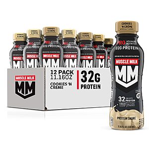 12-Count 11.16-Oz Muscle Milk Pro Series Shake (Cookies 'n Creme) $18.35 ($1.53 Ea) w/ S&S + Free Shipping w/ Prime or on $35+