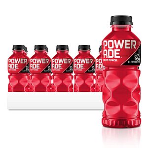 24-Pack 20-Oz POWERADE Sports Drinks (Mountain Berry Blast or Fruit Punch) $13.45 (.56c Ea)  w/ S&S + Free Shipping w/ Prime or on $35+