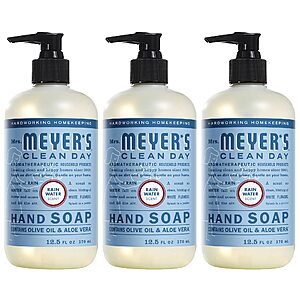 3-Ct 12.5-Oz Mrs. Meyer's Clean Day Liquid Hand Soap (Rain Water) $9.40 ($3.14 Ea) w/ S&S + Free Shipping w/ Prime or on $35+