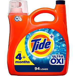 146-Oz Tide Liquid Laundry Detergent (Various) + $.80 Amazon Credit $14.95 w/ S&S + Free Shipping w/ Prime or on $35+