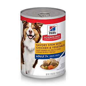 CHEWY - BOGO Hill's Science Diet Canned Dog Food, 12.8-oz, 2 cases of 12 - $31.58