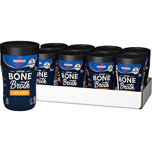 Swanson Sipping Bone Broth, Chicken Bone Broth, 10.75 Ounce Sipping Cup 8 Pack~$11.25 After Coupon & S&S @ Amazon~Free Prime Shipping!