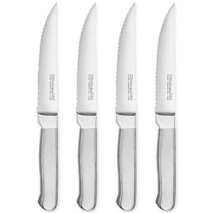 KitchenAid 4-Pc. 4.5" Stainless Steel Steak Knife Set $14.99  at Macys. Free Store Pickup.