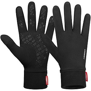 Lanyi Running Sports Gloves Compression Lightweight Windproof Anti-Slip Touchscreen Warm Liner Cycling Work Gloves Men Women on Amazon for $8.49