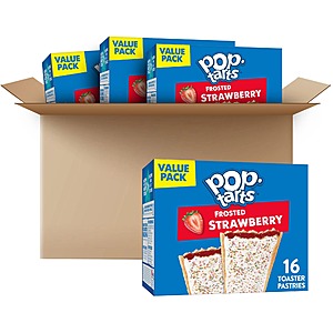 Strawberry Pop-Tarts Toaster Pastries 2 x 64 Count $20 or $17 with Subscribe and Save @ Amazon
