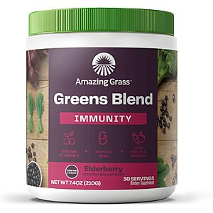 Amazing Grass Greens Blend Superfood for Immune Support, 30 servings $9.12