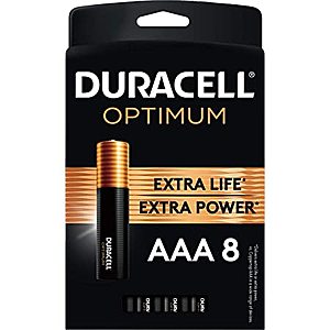 8-Pack Duracell Optimum AAA Batteries - $3.16 @ Amazon AC and S&S