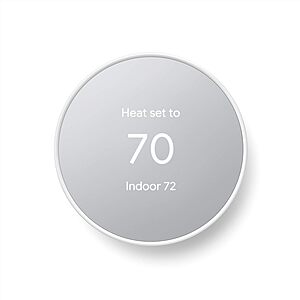 Google Nest Thermostat - Smart Thermostat for Home - Programmable Wifi Thermostat - Snow $60.99