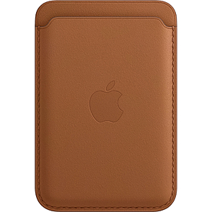 Apple iPhone Leather Wallet w/ MagSafe (Saddle Brown) $25