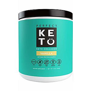 11oz Perfect Keto Collagen Peptides Powder (Vanilla) $7.80 w/ S&S + Free S&H