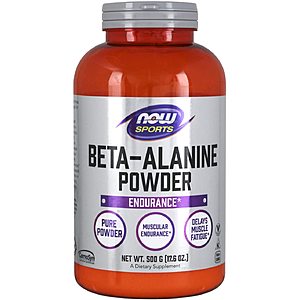 NOW Beta-Alanine 250 Servings, 500 Grams $11.26 AC