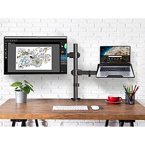 HUANUO Monitor and Laptop Mount with Tray for $34 FS