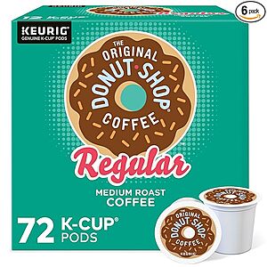 The Original Donut Shop K-Cup, Medium Roast, 72 Count $22.64 w/ S&S Discount