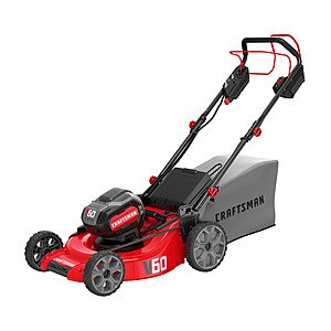 Craftsman V60 Cordless Power Tool Sale: Self-Propelled Electric Lawn Mower $349.30 & More + Free Store Pickup