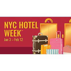 New York City Hotel Week Savings of Up To 23% Off For Travel January 3 - February 12, 2023 (Over 100 Properties)