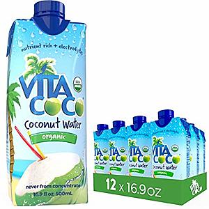 Vita Coco Organic Coconut Water, Pure - N  (Pack of 12) w 5% s/s  16.89 $16.88
