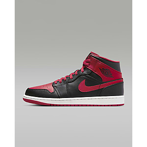 Nike App: Nike Air Jordan 1 Mid Men's Shoes (Sizes 14, 18) $57 + Free Shipping