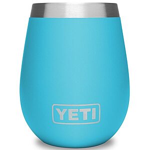 YETI Products: 10 oz. Rambler Wine Tumbler (Reef Blue) $12.60 & More + Free Store Pickup