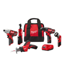 M12 12-Volt Lithium-Ion Cordless Combo Kit (5-Tool) with Two 1.5Ah Batteries, Charger & Tool Bag @ Home Depot - MUST ADD TO CART TO GET LOWER PRICE $199