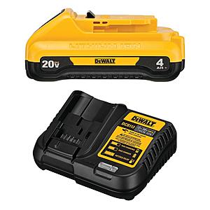 DeWalt 20V MAX 4Ah Compact Battery & Charger Kit + Bonus Tool $160 + Free Store Pickup