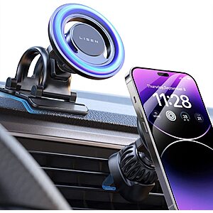 Prime Members: Lisen iPhone 4-in-1 MagSafe Magnetic Phone Car Mount $12.25 + Free Shipping