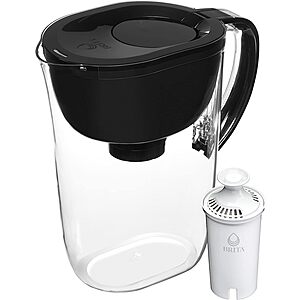10-Cup Brita Large Water Filter Pitcher + 1 Standard Filter (Black) $25.20 & More + Free Shipping