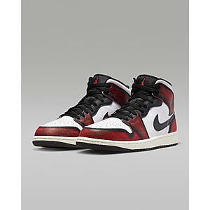 Nike Men's Air Jordan 1 Mid SE Shoes  (Black/White/Sail, Sizes 8,10,10.5,11) $76 + Free Shipping
