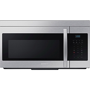 Samsung 1.6 cu. ft. Over-the-Range Microwave with Auto Cook (Stainless Steel) 3 for $240 + Free Store Pickup