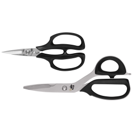 Shun 2pc Scissor Set - 7.5” Shun Cutlery Herb Shears & 9” Kitchen Shears with Free Shipping on $50+