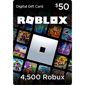 15% Off Roblox Gift Cards $42.50
