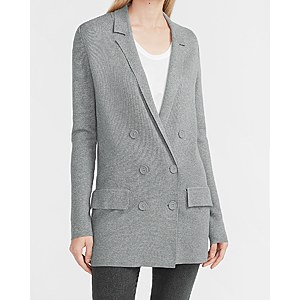 Express.com: Women's Oversized Double Breasted Sweater Jacket $24 & More + Free S&H Orders $50+