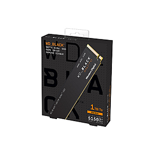 1TB WD BLACK SN770 NVMe Gen4 SSD $46 @Newegg (2TB/$99)