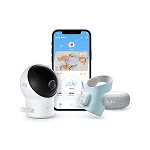 Deal of the day for Prime Members: eufy Baby Smart Sock Baby Monitor with 2.4 GHz Wi-Fi, Track Sleep Patterns, Naps, Heart Rate, and Blood Oxygen Levels, 2K Camera, AI Cr - $199.00