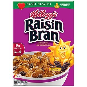 3-Pack 18.7oz Kellogg's Raisin Bran Cereal  $4.50 w/ S&S + Free S&H