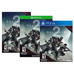 GCU Members: Destiny 2 (PS4 or Xbox One)  $8 & More + Free Store Pickup