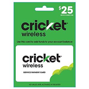 Prepaid Airtime Phone Refill Cards: Cricket, Verizon, AT&T, TracFone & More B1G1 20% Off (Email Delivery)