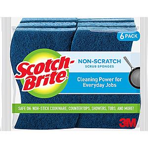 Scotch-Brite Non-Scratch Scrub Sponges: 9-Count $5.30, 6-Count $3.75 & More w/ S&S + Free S/H