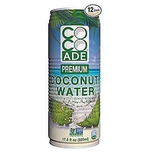 Cocoade Premium Pulp Free Coconut Water, 17.5 Fluid Ounce (Pack of 12) after CC and 5% SS w/FS $13.86